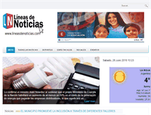 Tablet Screenshot of lineasdenoticias.com